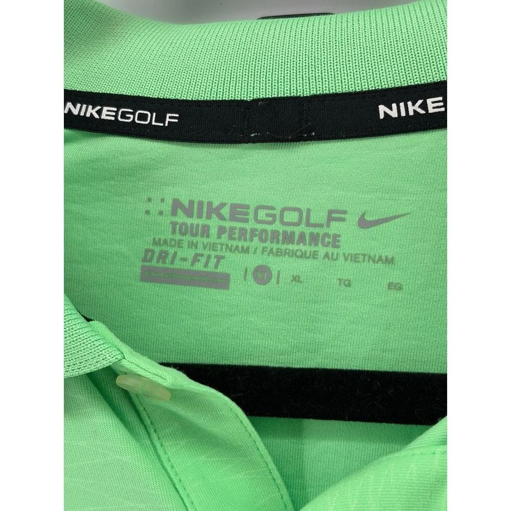 Nike Golf Tour Performance, Dri-FIT Polo Shirt, Green, Men's Size XL, Pre-Owned